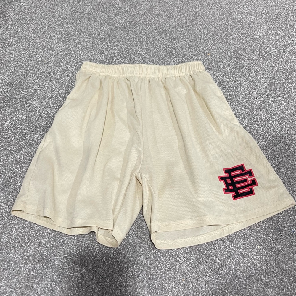 Eric Emanuel EE Mesh Shorts – Cream Beige – Size L/XL (Tagged XXXL)